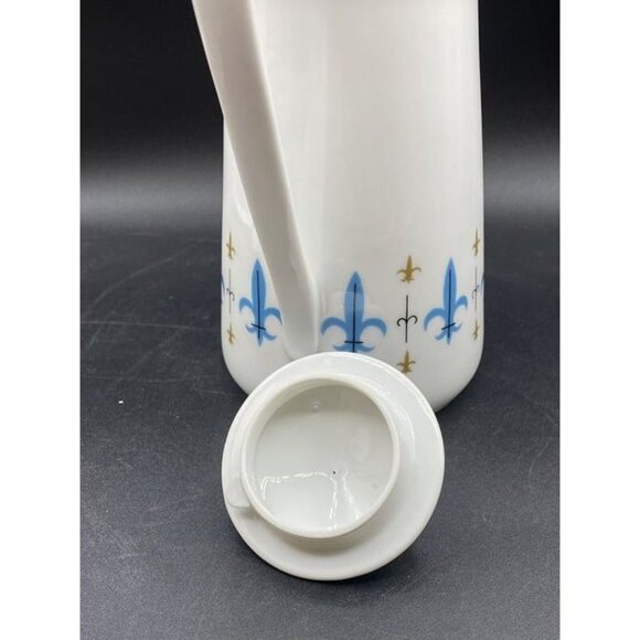 Style House China Caravelle Coffee Pot Yamaguchi Fleur de Lis Japan Knights - Picture 11 of 12